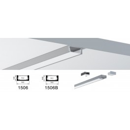 1506 Surface Mounted Aluminum Profile for 8mm 10mm LED Strip Lights 